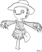 scarecrow Rûpelên Rengîn Ên Çapkirî